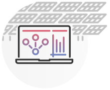 Easy monitoring and control of large-scale PV power plants